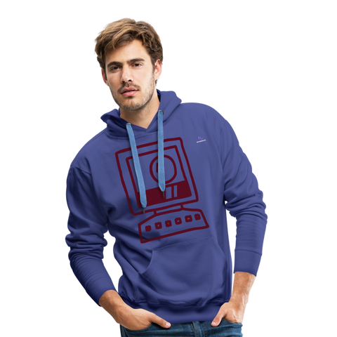 Sudadera con capucha premium"computer" - royal blue