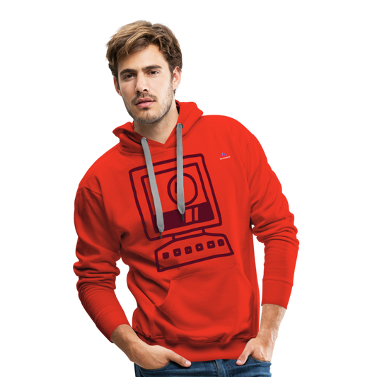 Sudadera con capucha premium"computer" - red