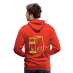 Sudadera con capucha premium"computer" - red