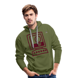 Sudadera con capucha premium"computer" - olive green