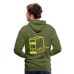 Sudadera con capucha premium"computer" - olive green