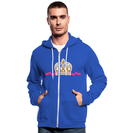 Nuestra chaqueta con capucha de Bella + Canvas"Crown" - royal blue