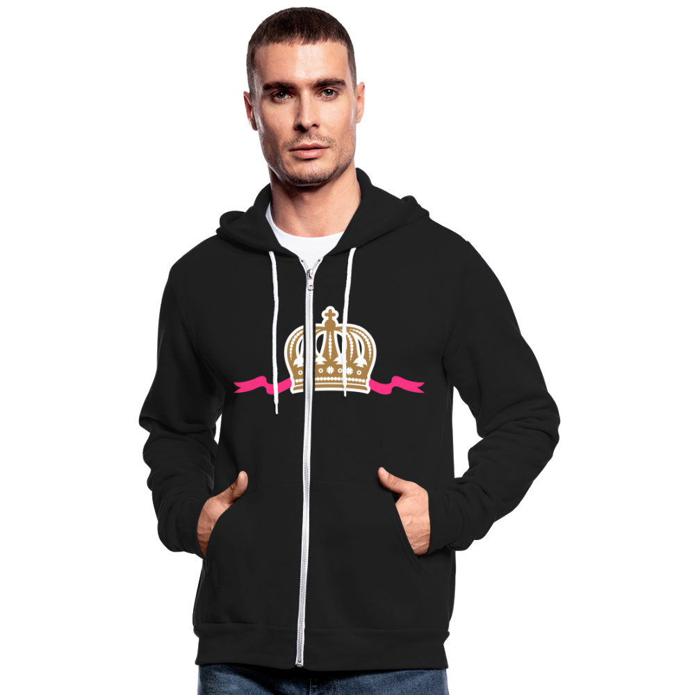 Nuestra chaqueta con capucha de Bella + Canvas"Crown" - black