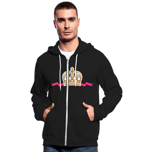 Nuestra chaqueta con capucha de Bella + Canvas"Crown" - black