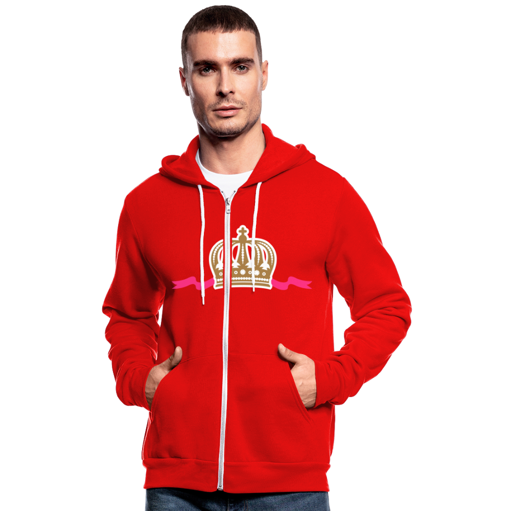 Nuestra chaqueta con capucha de Bella + Canvas"Crown" - classic red