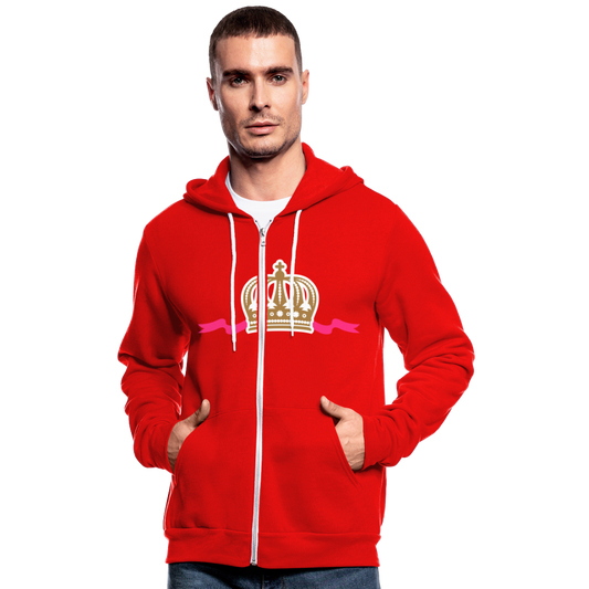 Nuestra chaqueta con capucha de Bella + Canvas"Crown" - classic red