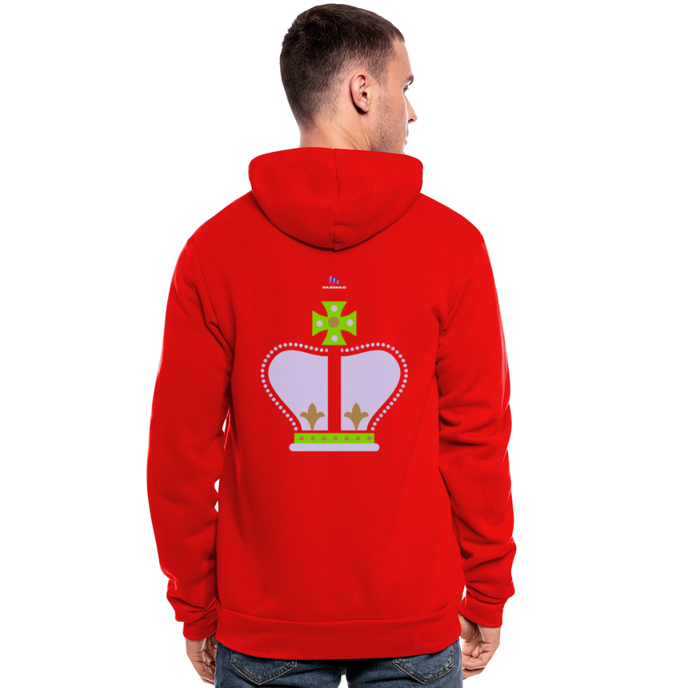 Nuestra chaqueta con capucha de Bella + Canvas"Crown" - classic red