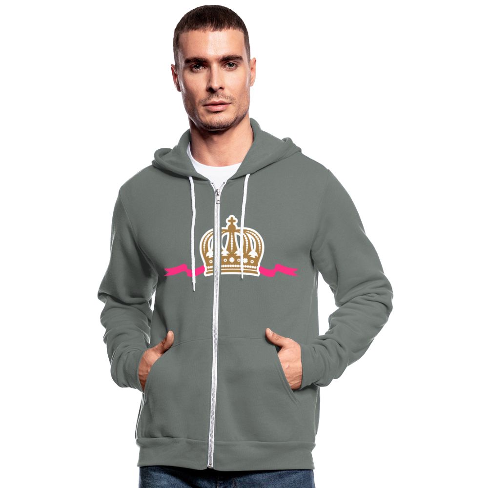 Nuestra chaqueta con capucha de Bella + Canvas"Crown" - grey