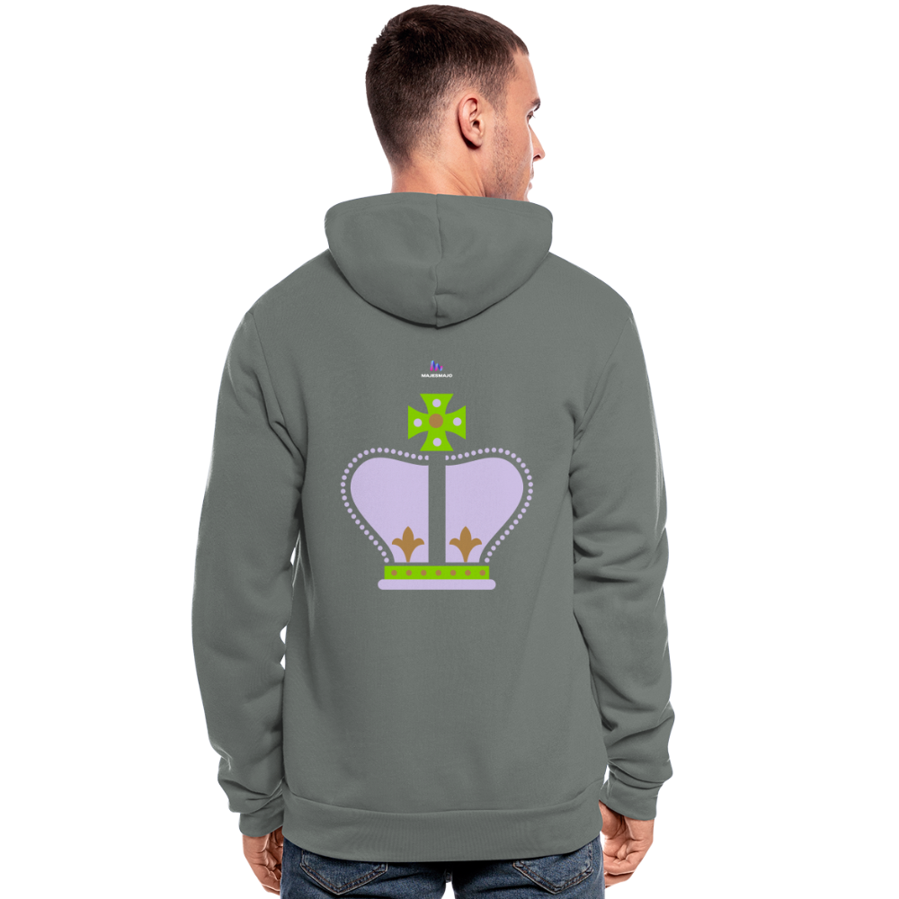 Nuestra chaqueta con capucha de Bella + Canvas"Crown" - grey