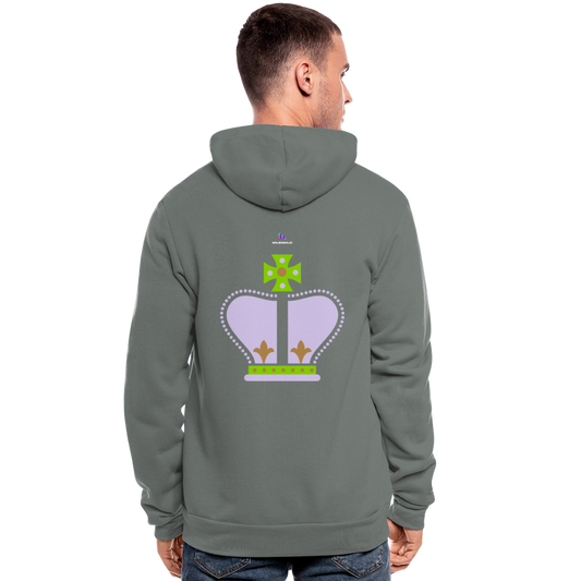 Nuestra chaqueta con capucha de Bella + Canvas"Crown" - grey