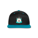 Gorra contraste Snapback"headphones" - black/teal