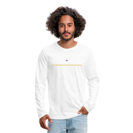 Camiseta de manga larga premium"line" - white