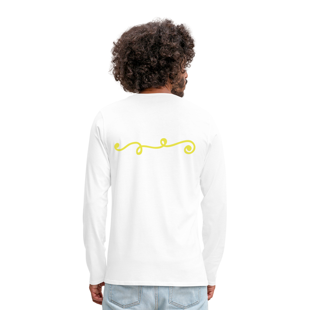 Camiseta de manga larga premium"line" - white