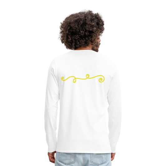 Camiseta de manga larga premium"line" - white