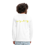 Camiseta de manga larga premium"line" - white