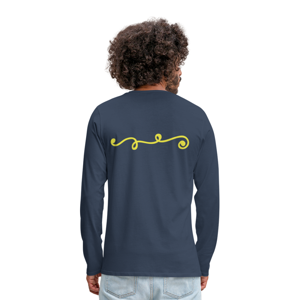 Camiseta de manga larga premium"line" - navy