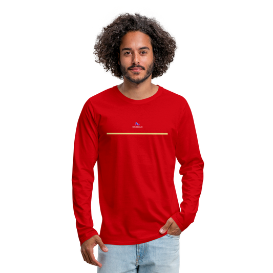Camiseta de manga larga premium"line" - red
