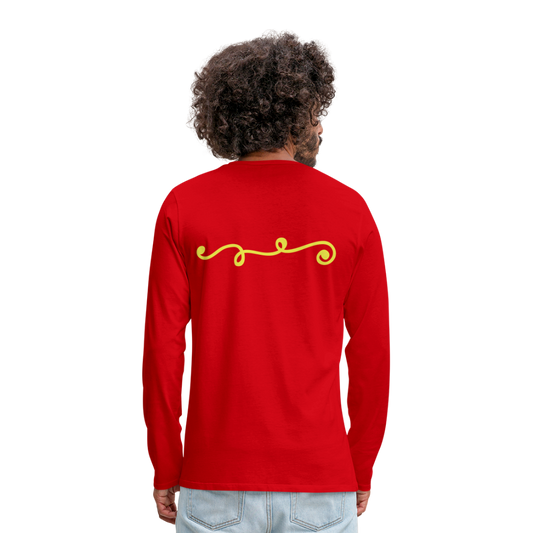 Camiseta de manga larga premium"line" - red