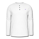 Camiseta panadera de manga larga Henley"rabbit" - white