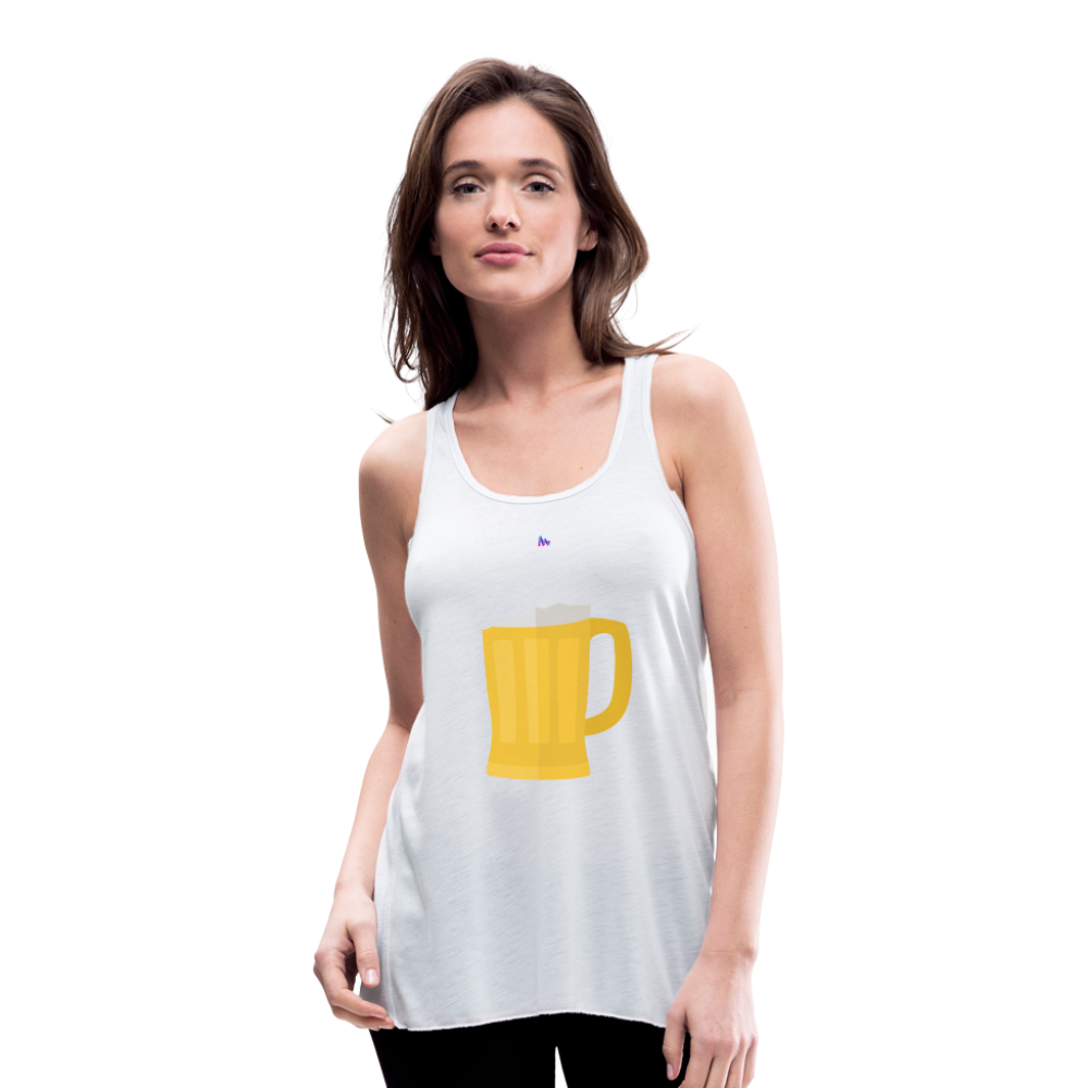 Ligerísima camiseta de tirantes"glass of beer" - white
