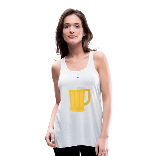 Ligerísima camiseta de tirantes"glass of beer" - white