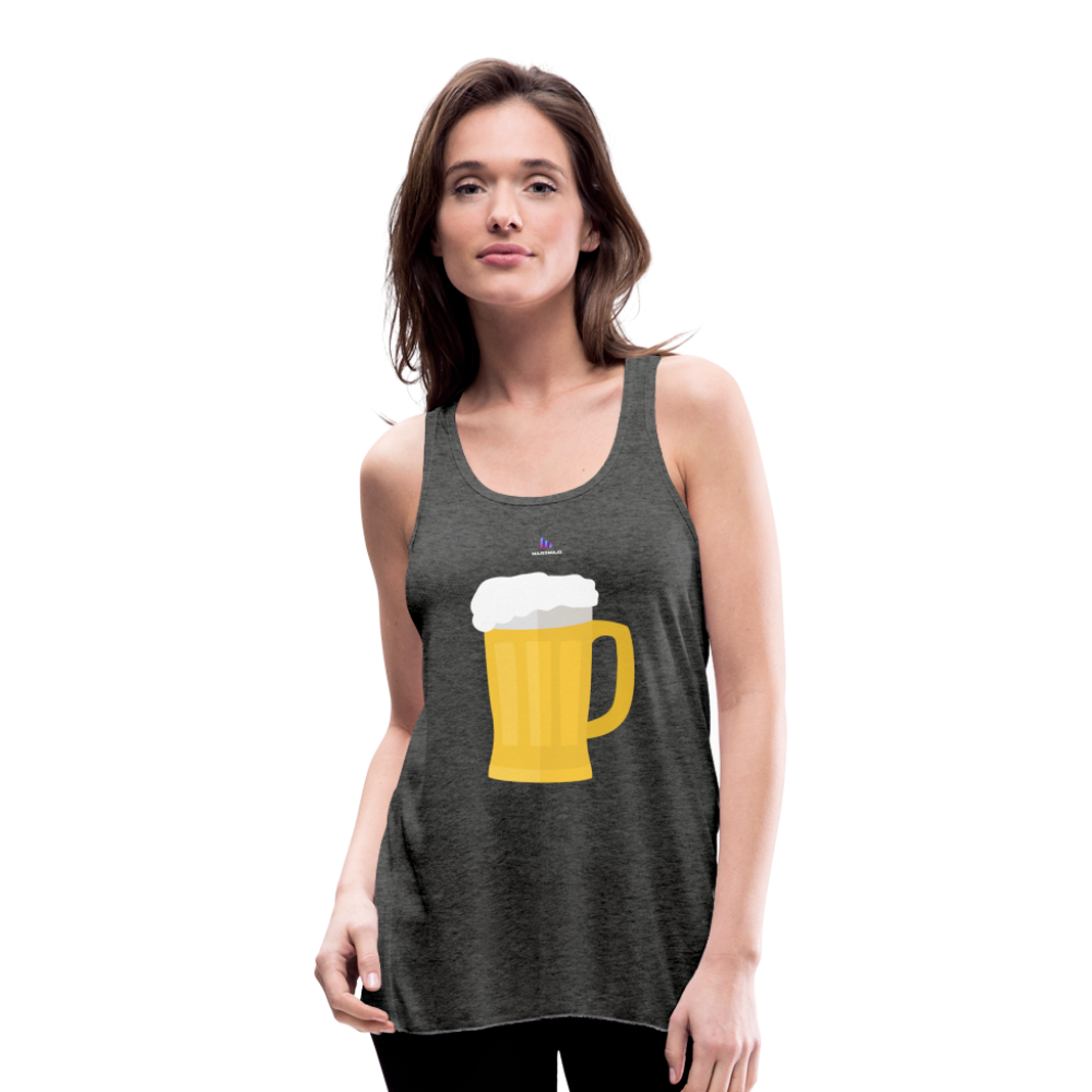 Ligerísima camiseta de tirantes"glass of beer" - dark heather grey