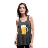 Ligerísima camiseta de tirantes"glass of beer" - dark heather grey