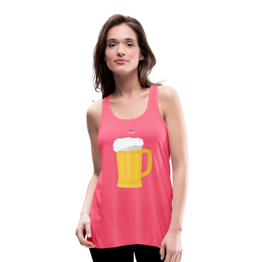 Ligerísima camiseta de tirantes"glass of beer" - neon pink