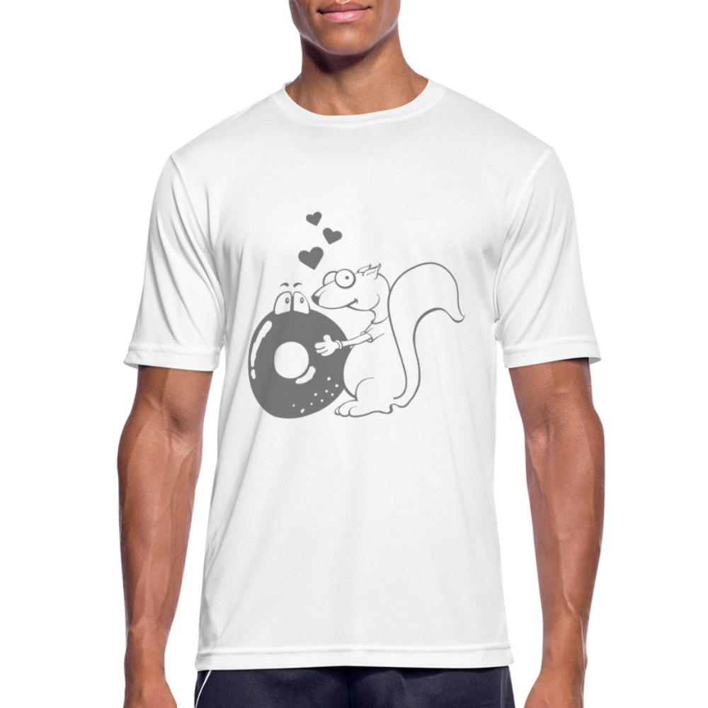 Camiseta transpirable"Donut Love" - white