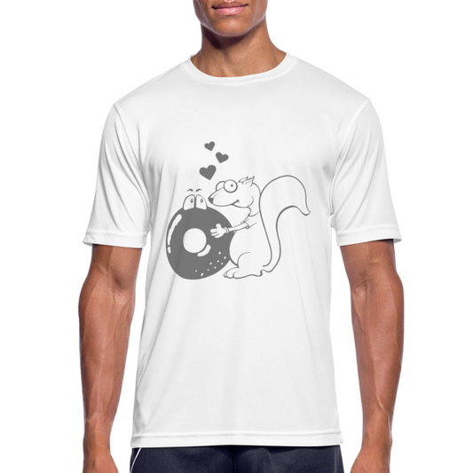 Camiseta transpirable"Donut Love" - white