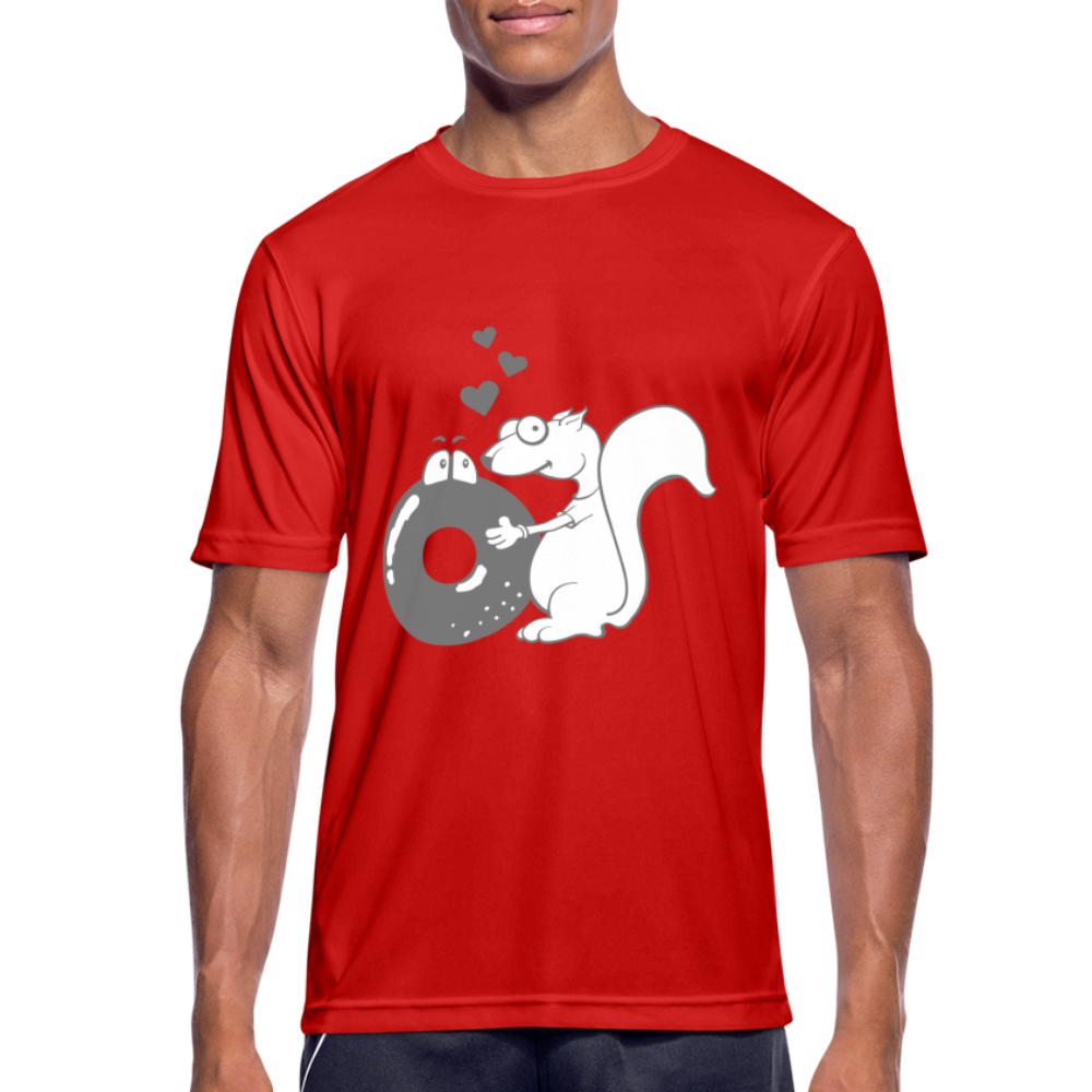 Camiseta transpirable"Donut Love" - red