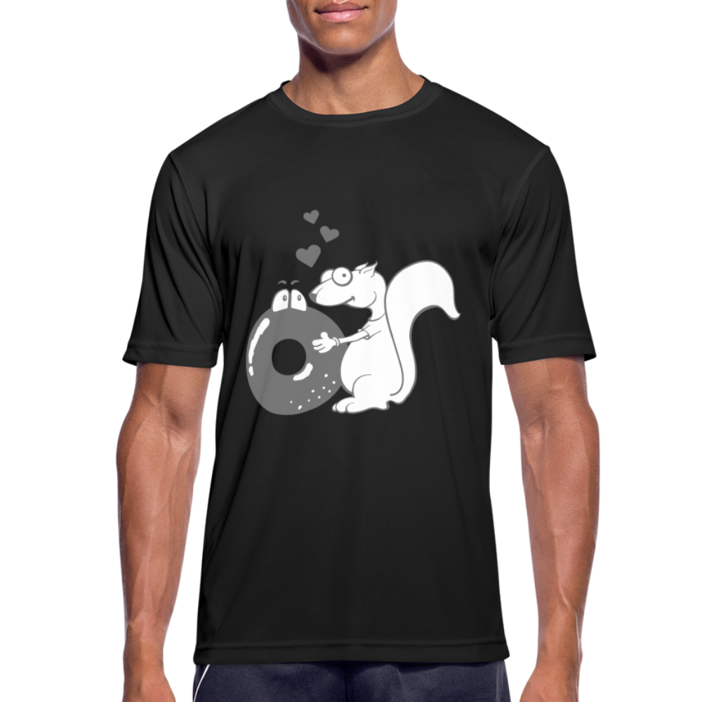 Camiseta transpirable"Donut Love" - black