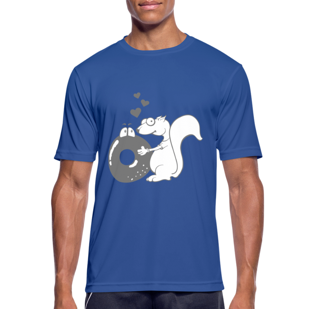 Camiseta transpirable"Donut Love" - royal blue