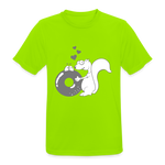 Camiseta transpirable"Donut Love" - neon green