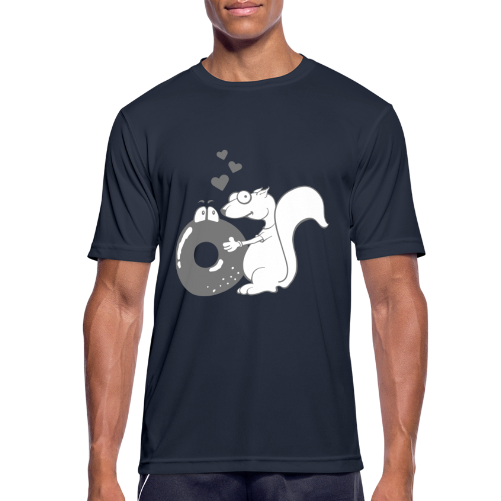 Camiseta transpirable"Donut Love" - dark navy