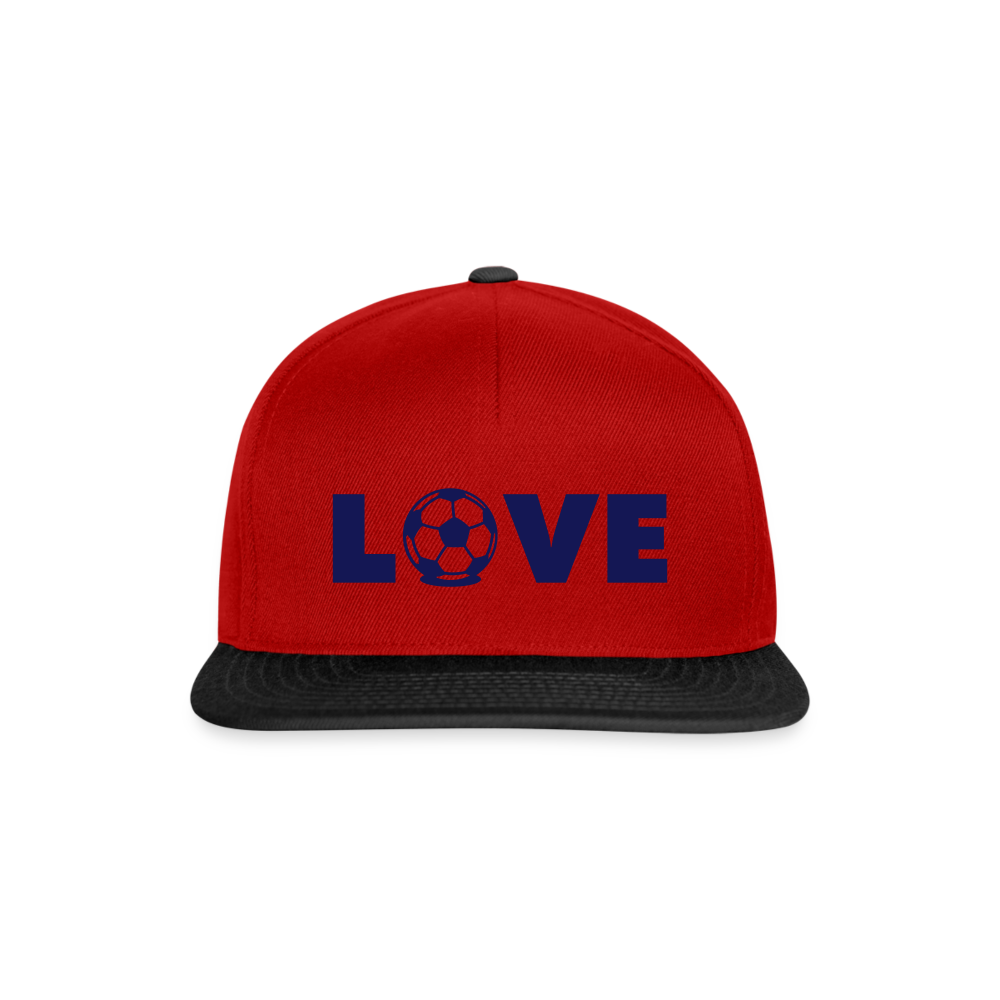Gorra Snapback"Love Football" - red/black