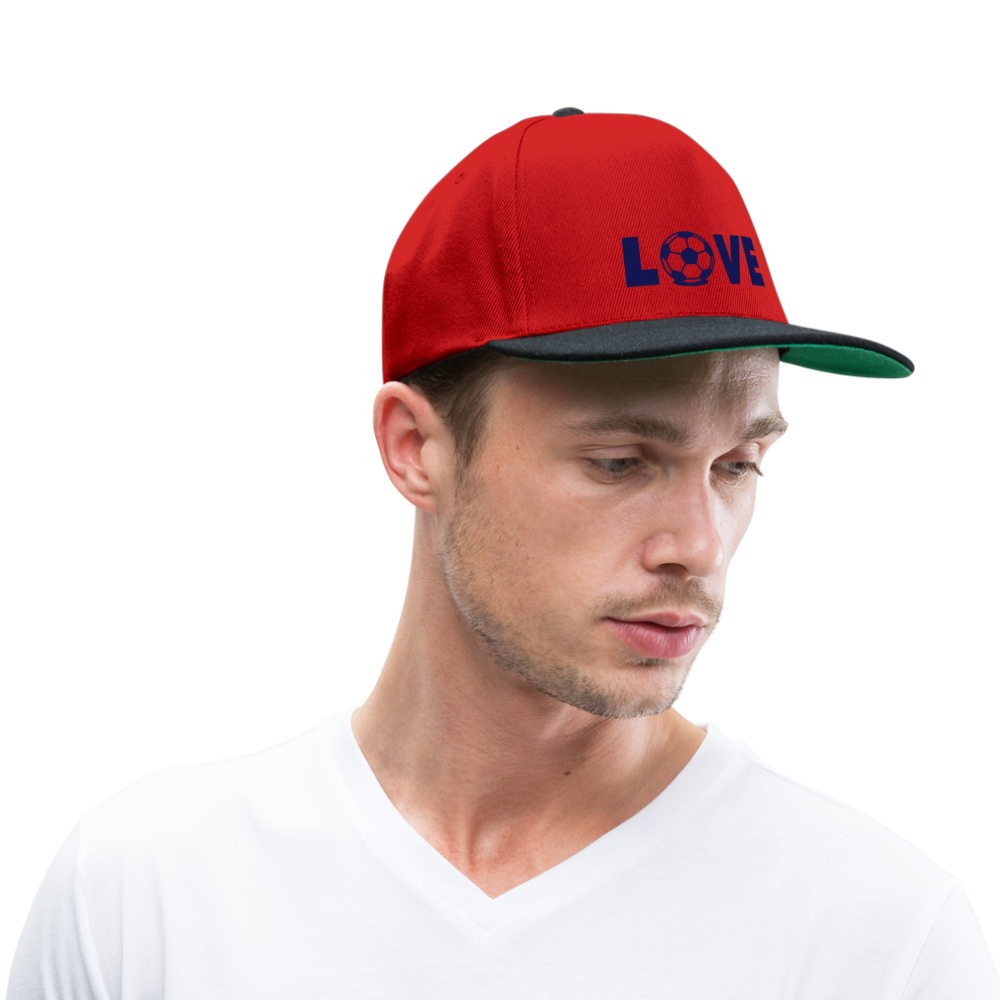 Gorra Snapback"Love Football" - red/black