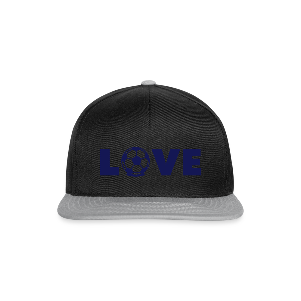 Gorra Snapback"Love Football" - black/grey