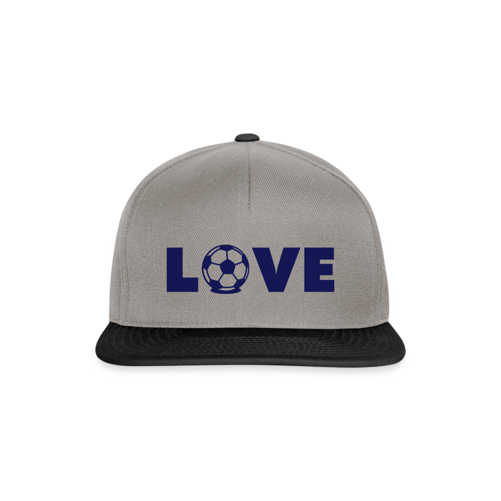 Gorra Snapback"Love Football" - graphite/black