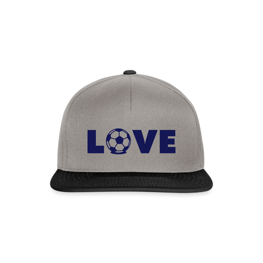 Gorra Snapback"Love Football" - graphite/black