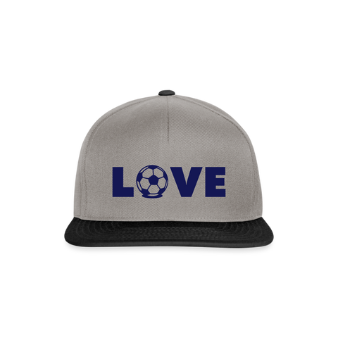 Gorra Snapback"Love Football" - graphite/black