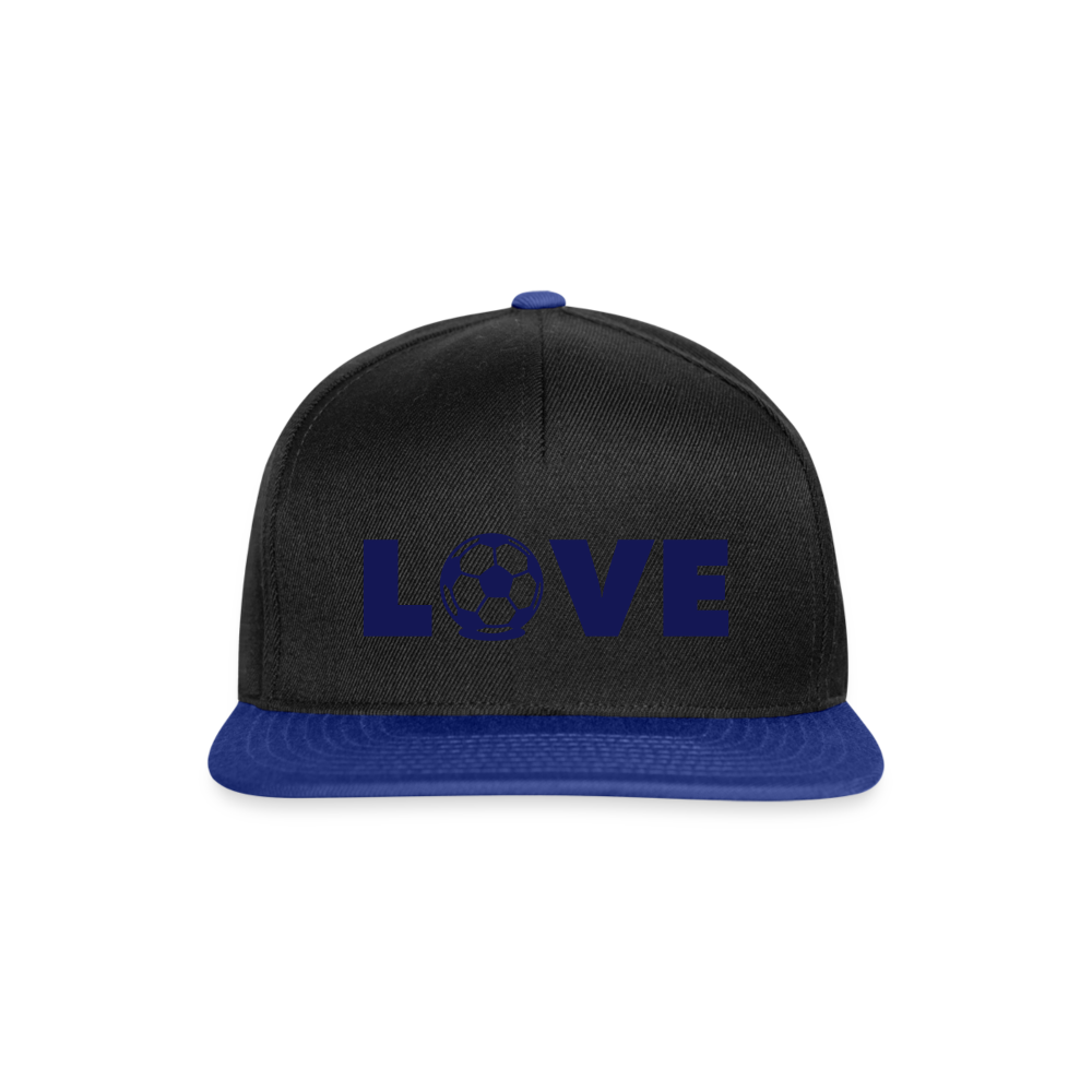 Gorra Snapback"Love Football" - black/bright royal
