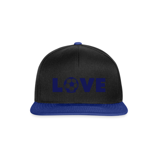 Gorra Snapback"Love Football" - black/bright royal