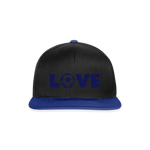 Gorra Snapback"Love Football" - black/bright royal