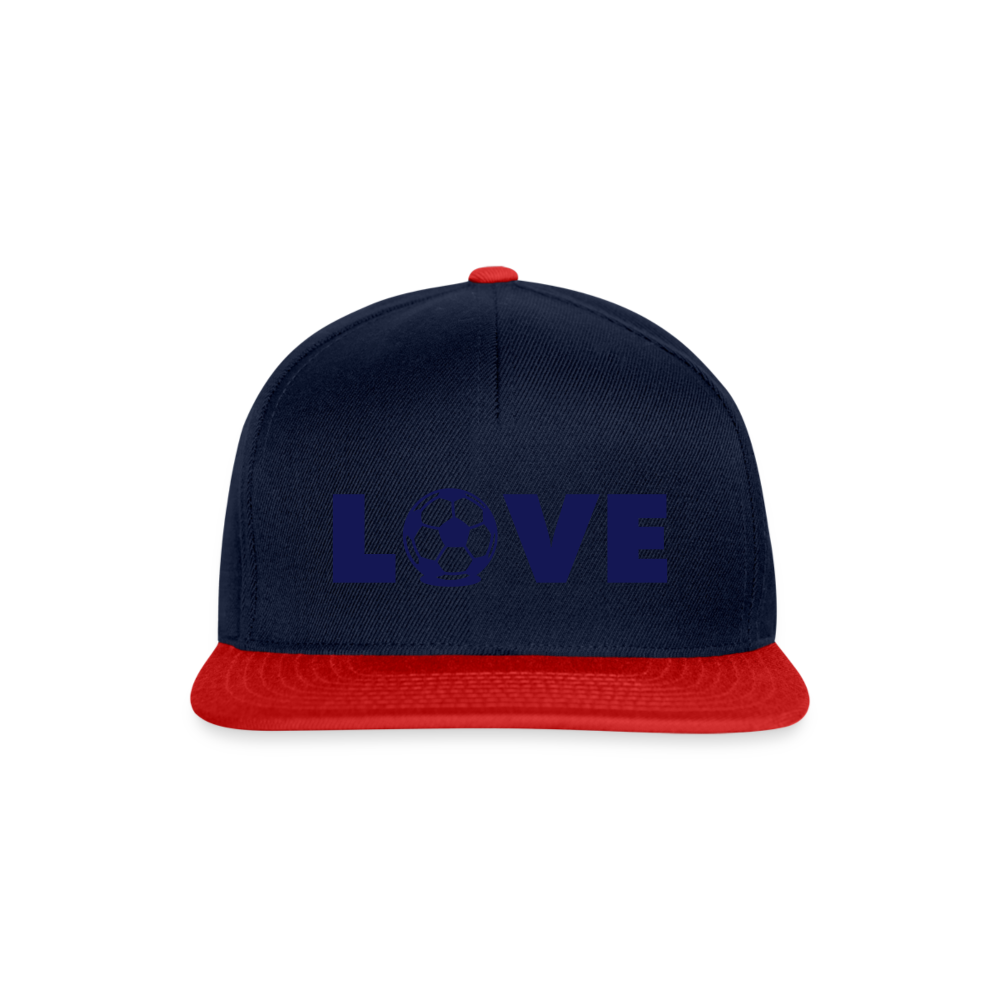 Gorra Snapback"Love Football" - navy/red