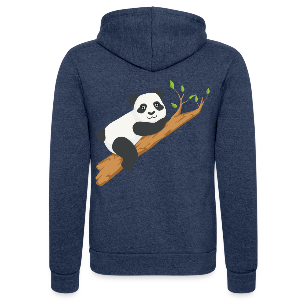 Chaqueta con capucha Tri-Blend unisex de Bella + Canvas"teddy" - heather navy