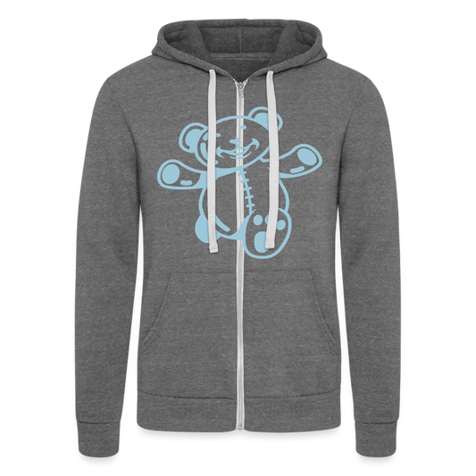 Chaqueta con capucha Tri-Blend unisex de Bella + Canvas"teddy" - grey tri-blend