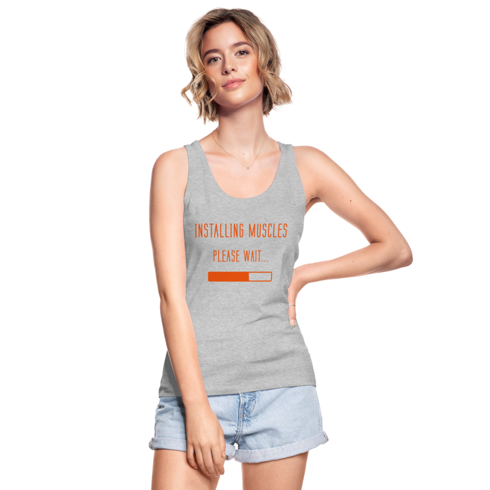 Camiseta de tirantes ecológica de Stanley & Stella"Installing muscles" - heather grey