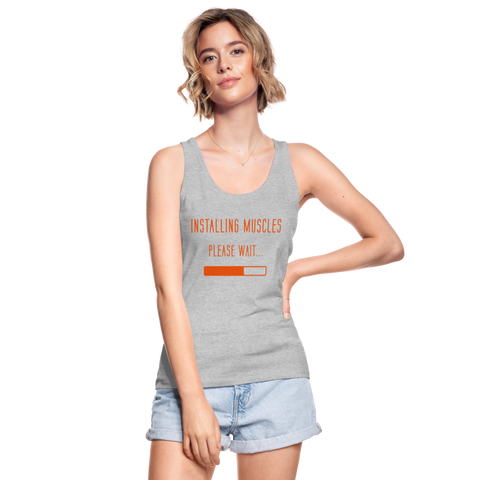 Camiseta de tirantes ecológica de Stanley & Stella"Installing muscles" - heather grey