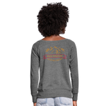 Sudadera con escote drapeado"I'm a Bully" - dark heather grey